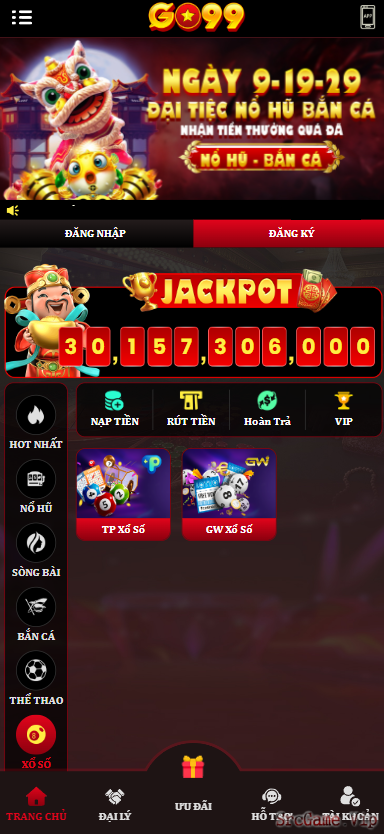 Mã nguồn Casino live sexy , thể thao Api, đá gà, Xổ số phiên bản GO99 tiếng việt